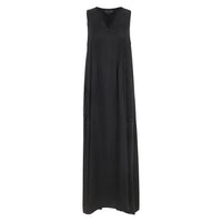 Lindsay Nicholas New York DRESS Maxi Dress in Black Silk