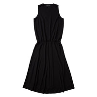 Lindsay Nicholas New York DRESS Romeo Blouson Dress in Black Recycled Poly