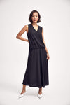 Lindsay Nicholas New York DRESS Romeo Blouson Dress in Black Recycled Poly