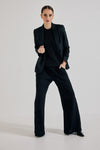 Lindsay Nicholas New York Pants Disco Glitter Pant in Black