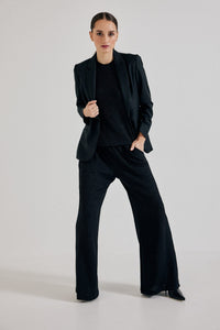 Lindsay Nicholas New York Pants Disco Glitter Pant in Black
