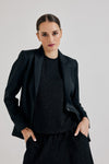 Lindsay Nicholas New York Pants Disco Glitter Pant in Black