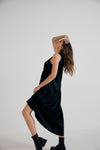 Lindsay Nicholas New York DRESS Maxi Dress in Black Silk