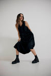 Lindsay Nicholas New York DRESS Maxi Dress in Black Silk