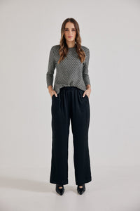 Lindsay Nicholas New York pants Freya Pant in Black