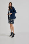 Lindsay Nicholas New York SHORTS Freya Short in Blue Python Silk