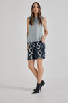 Lindsay Nicholas New York TOP Laura Sleeveless Crewneck in Ice Blue