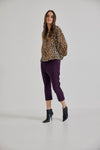 Lindsay Nicholas New York Pants Maverick Drop Crotch Pant in Aubergine