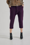 Lindsay Nicholas New York Pants Maverick Drop Crotch Pant in Aubergine