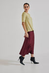 Lindsay Nicholas New York midi Duchess Skirt in Mens Necktie