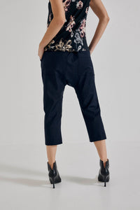 Lindsay Nicholas New York Pants Maverick Drop Crotch Pant in Midnight