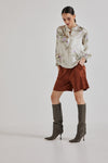 Lindsay Nicholas New York Freya Short in Cinnamon Silk