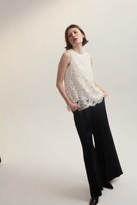 Lindsay Nicholas New York Pants Palazzo Pants in Black Silk