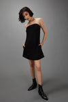 Sale DRESS Strapless Swing Dress in Black
