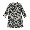 Lindsay Nicholas New York Dresses Shirt Dress in Black & Purple Peony