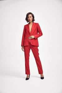 Lindsay Nicholas New York Pants Elizabeth Trouser in Classic Red
