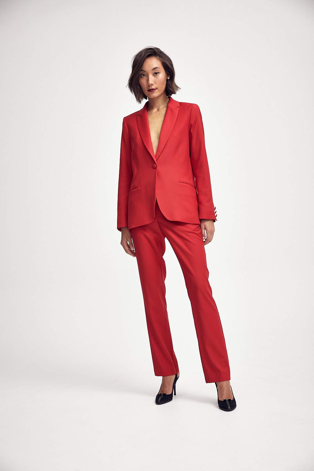 Lindsay Nicholas New York JACKETS Elizabeth Jacket in Classic Red