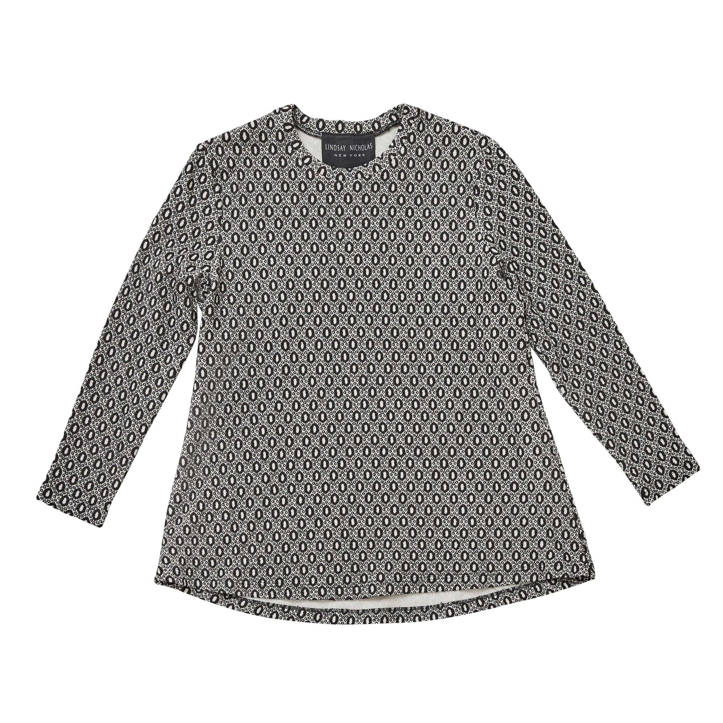 Lindsay Nicholas New York Shirts & Tops Crew Neck in Cream Casino Viscose